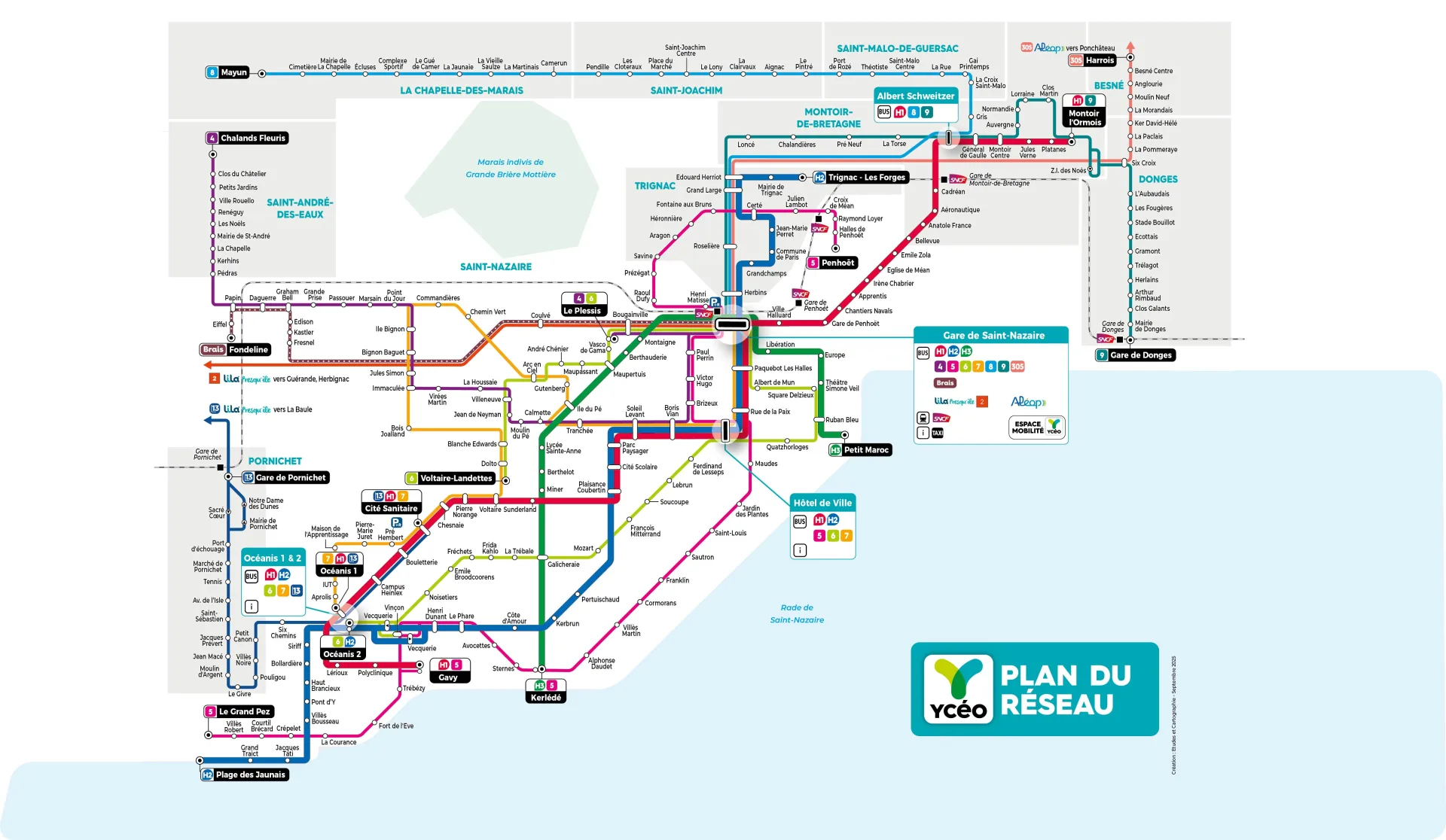 Plan schématique du réseau